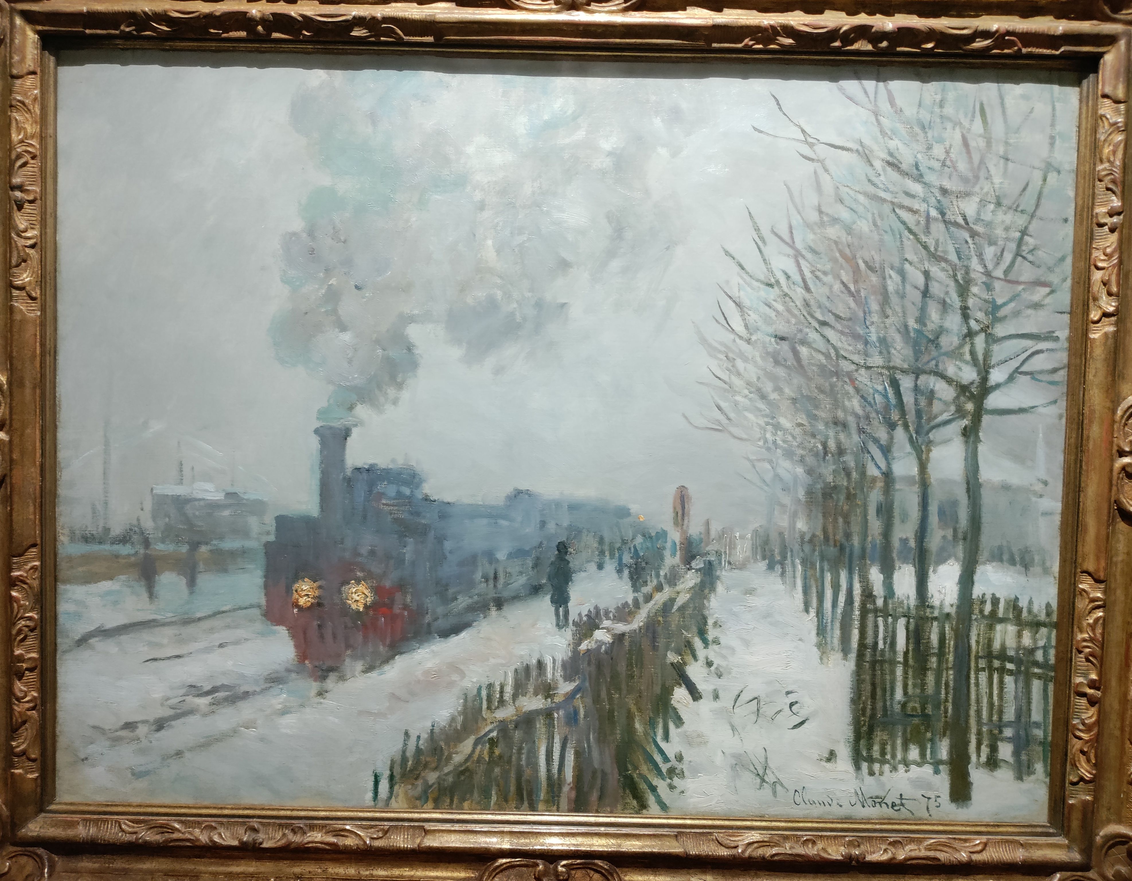 The Train in the Snow by Claude Monet.