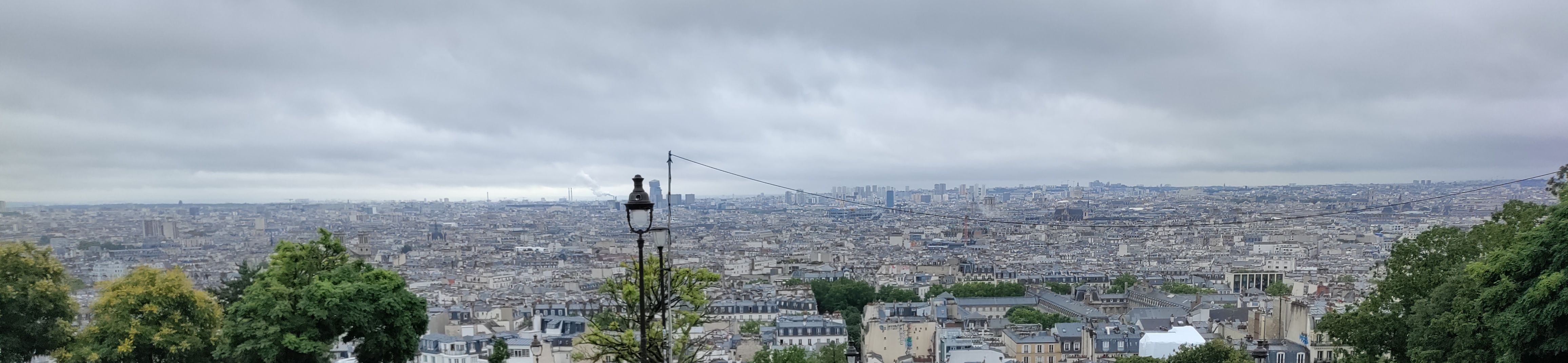 The view of Paris from Sacr&eacute; Coeur.