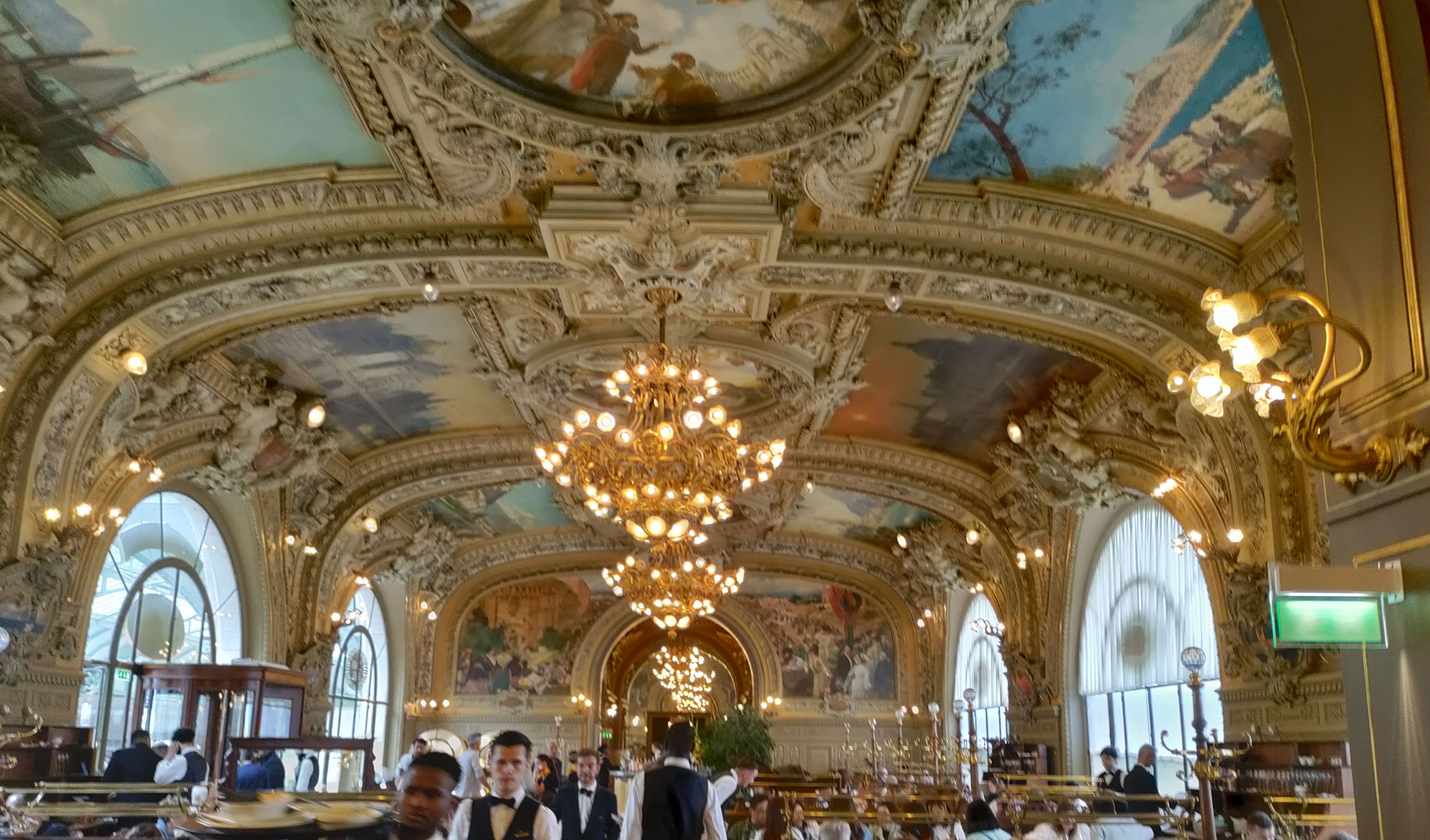 Inside Le Train Bleu.